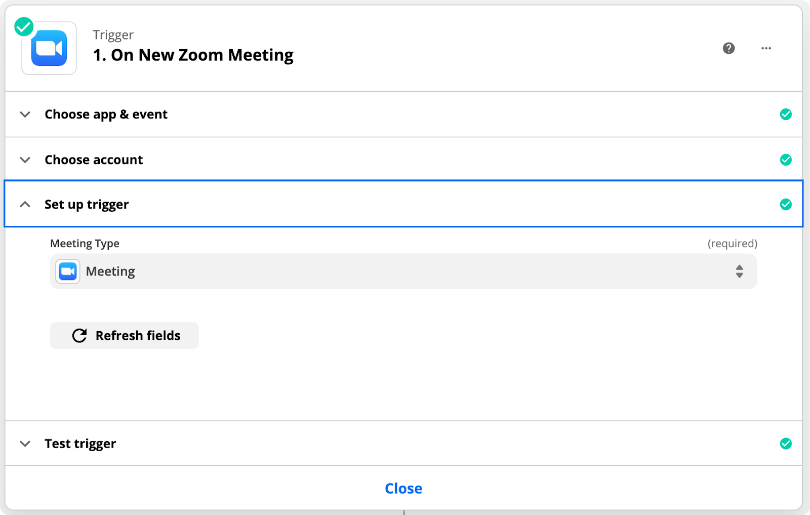 Zoom meeting type