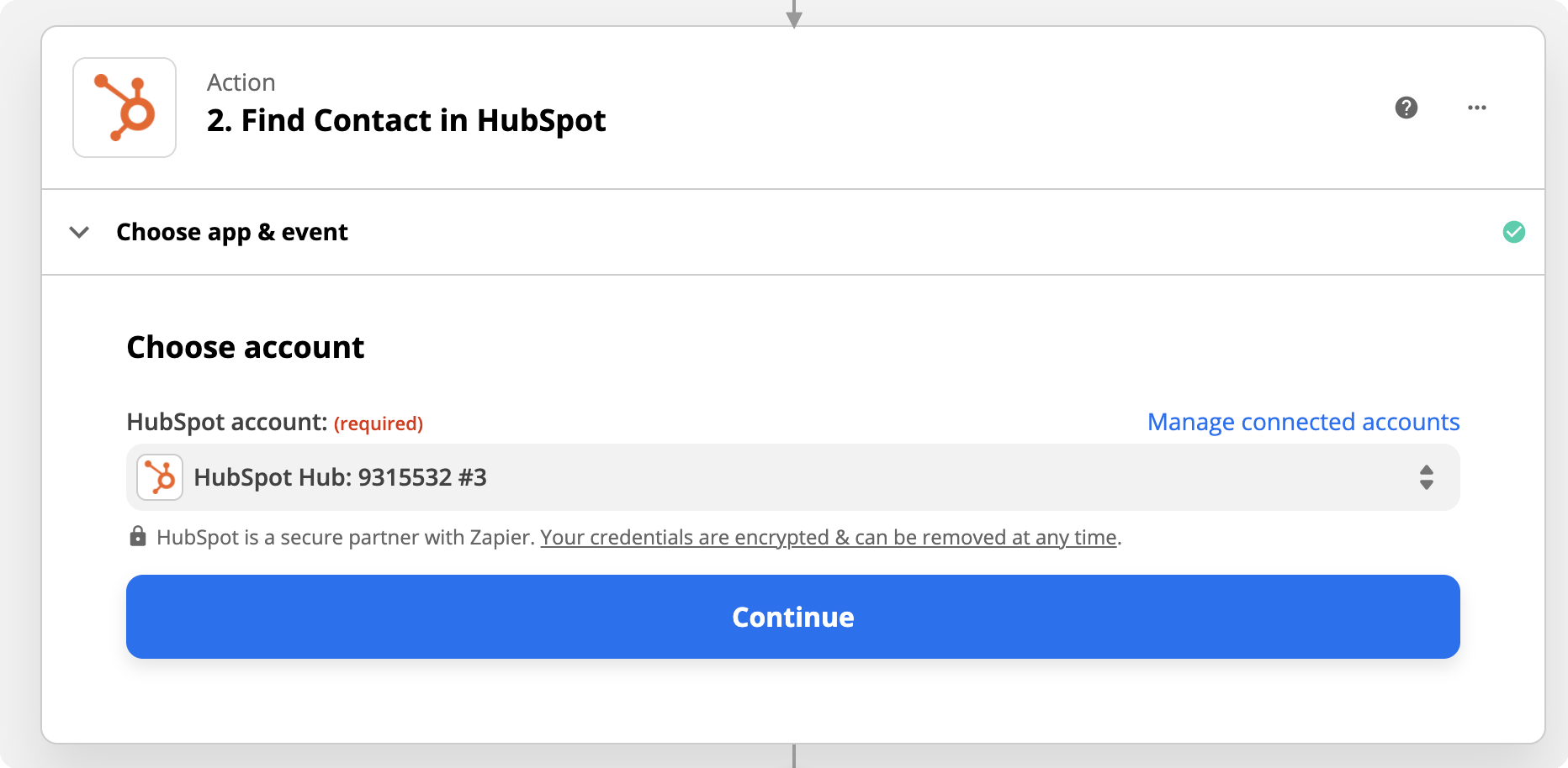 Connect HubSpot to find the sender