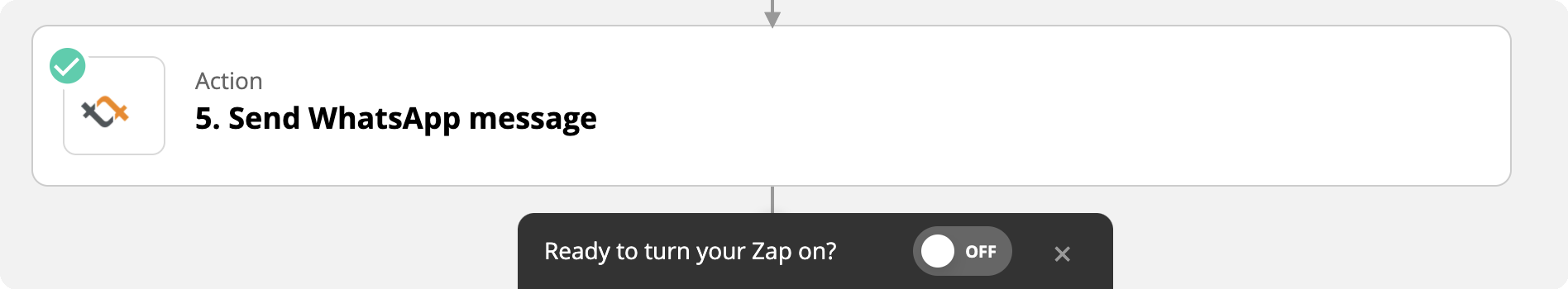 Turn on your second Zap
