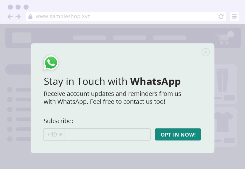 Whatsapp Opt-in