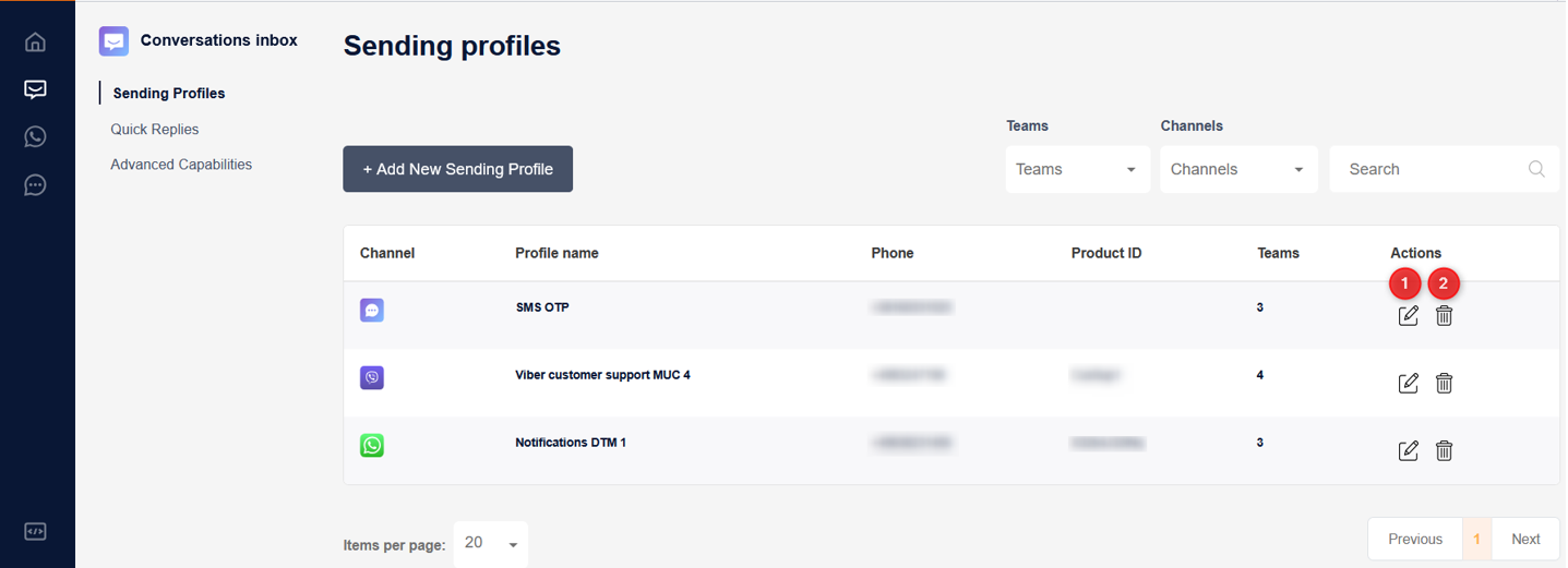 tyntec customer portal sending profile 6